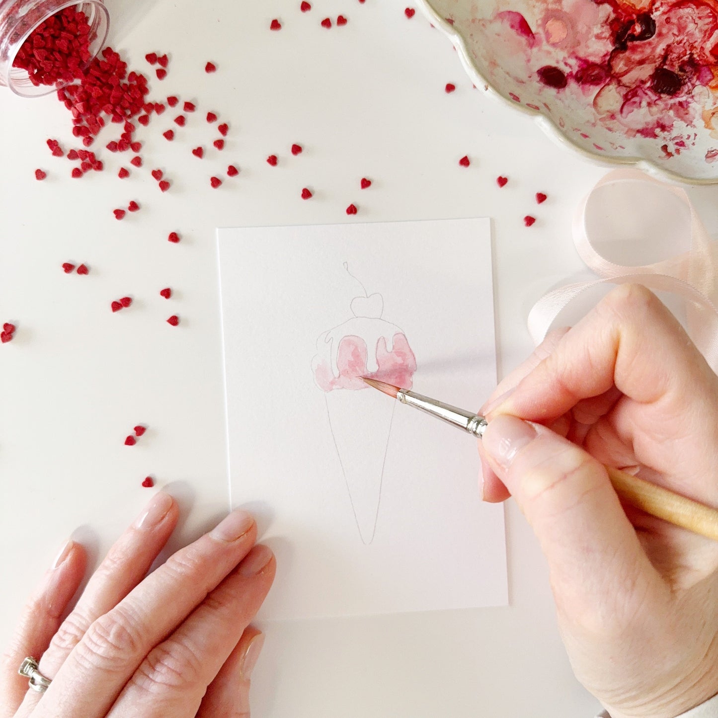 sweet treats paintable valentines