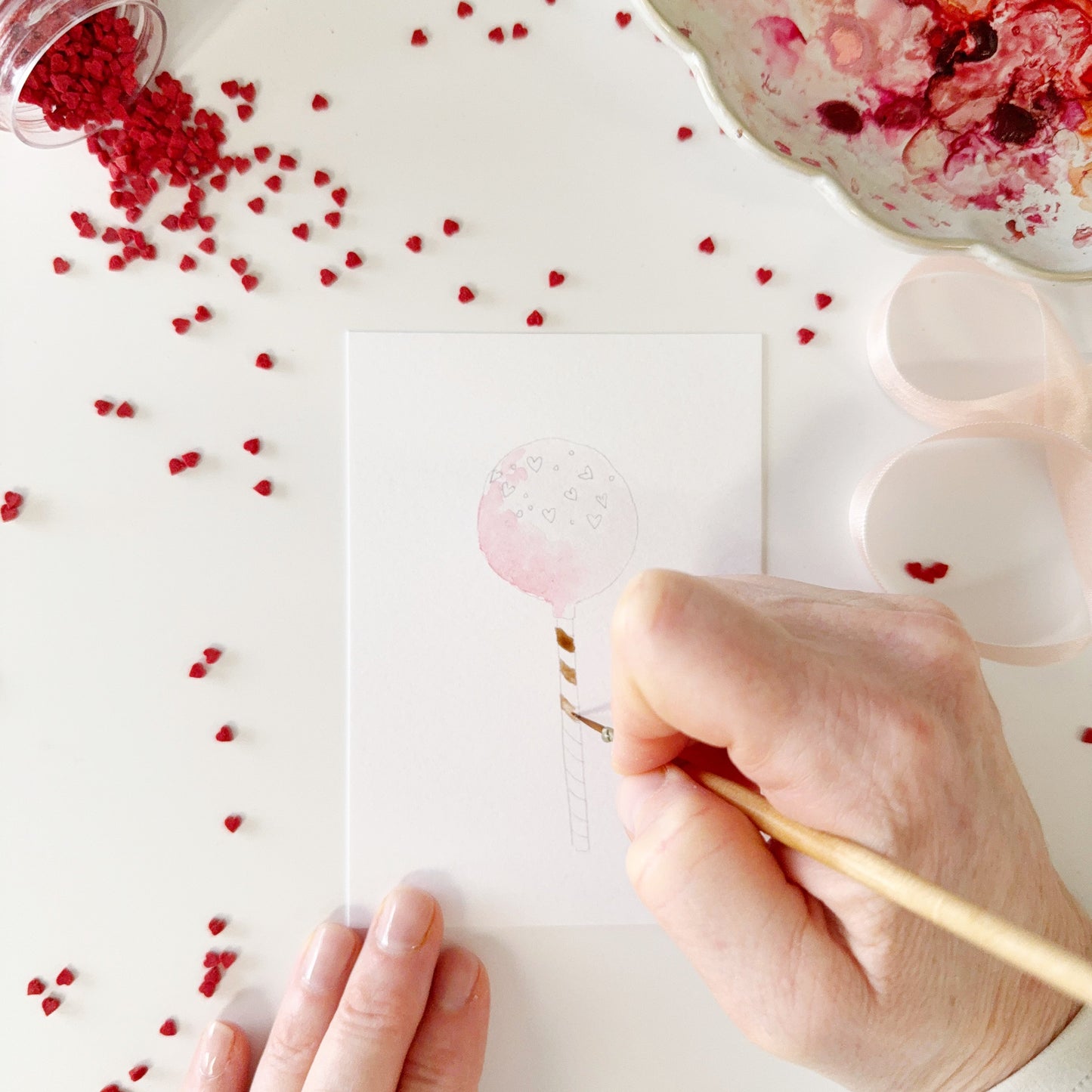 sweet treats paintable valentines