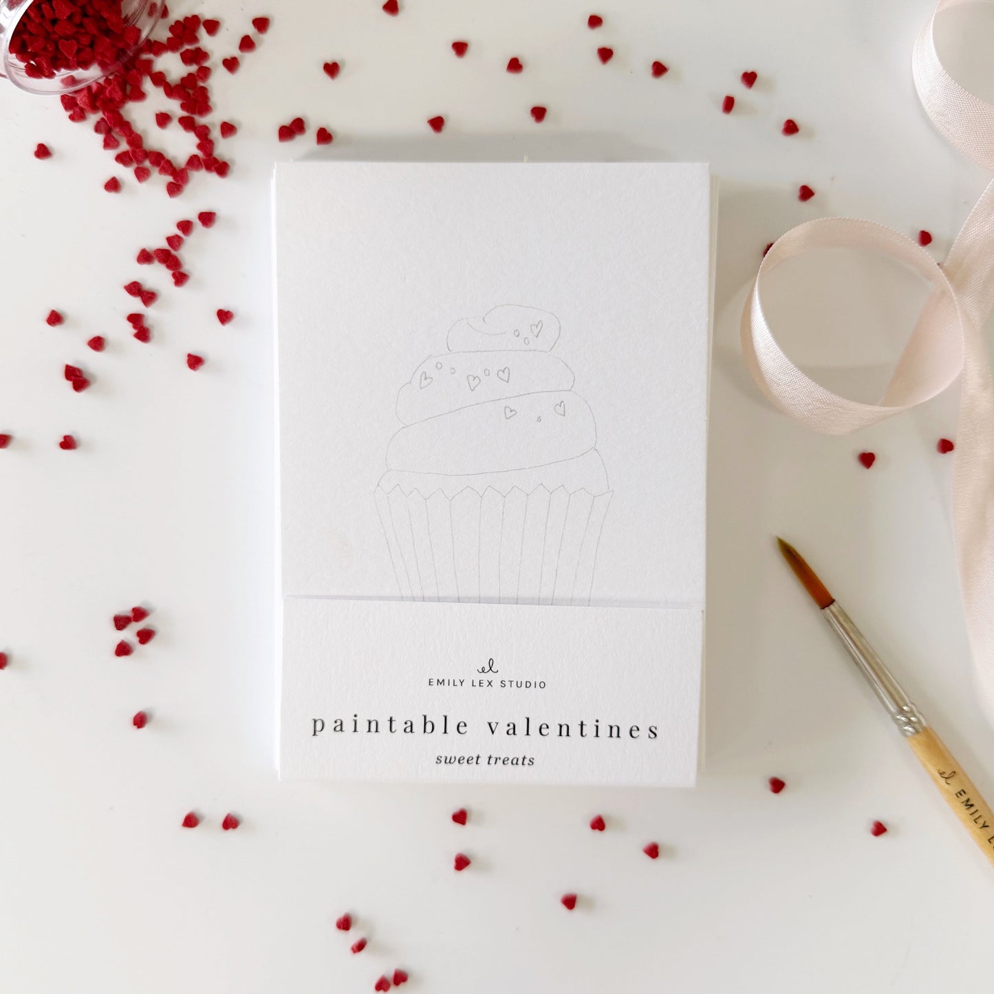 sweet treats paintable valentines