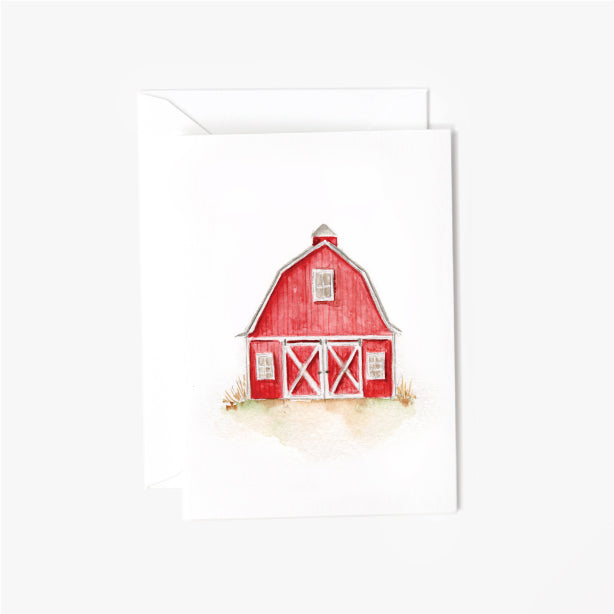 barn mini notecard