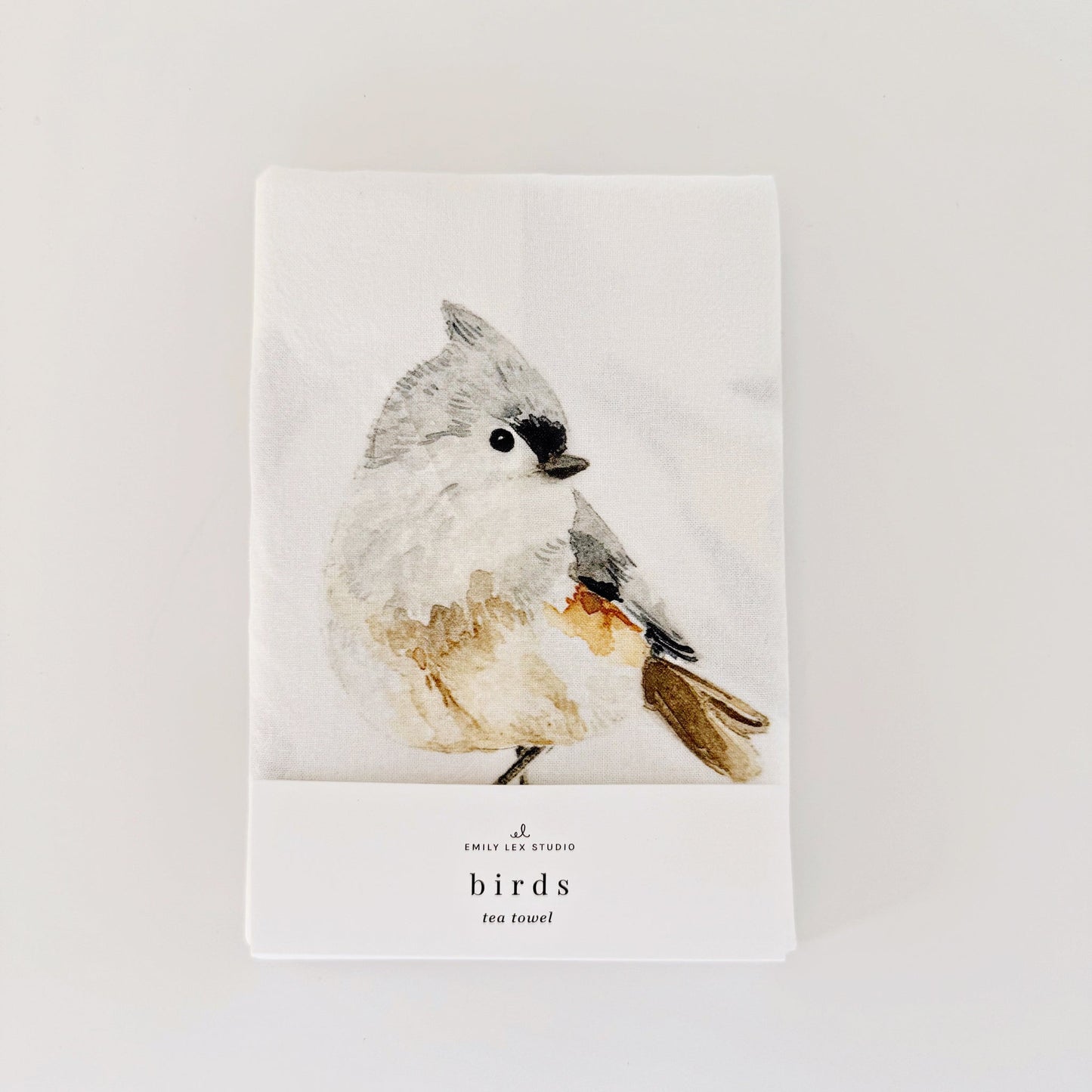 birds tea towel
