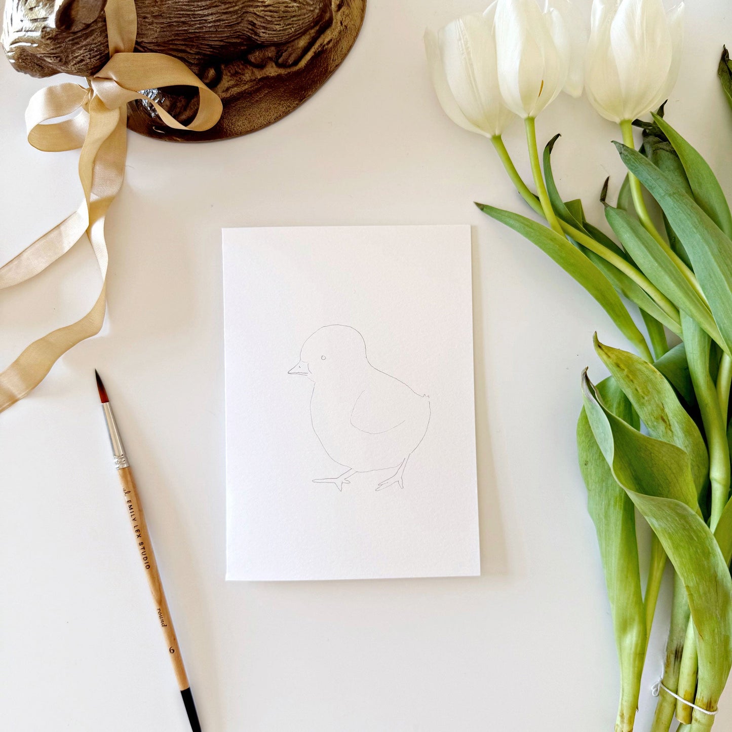 easter paintable notecards