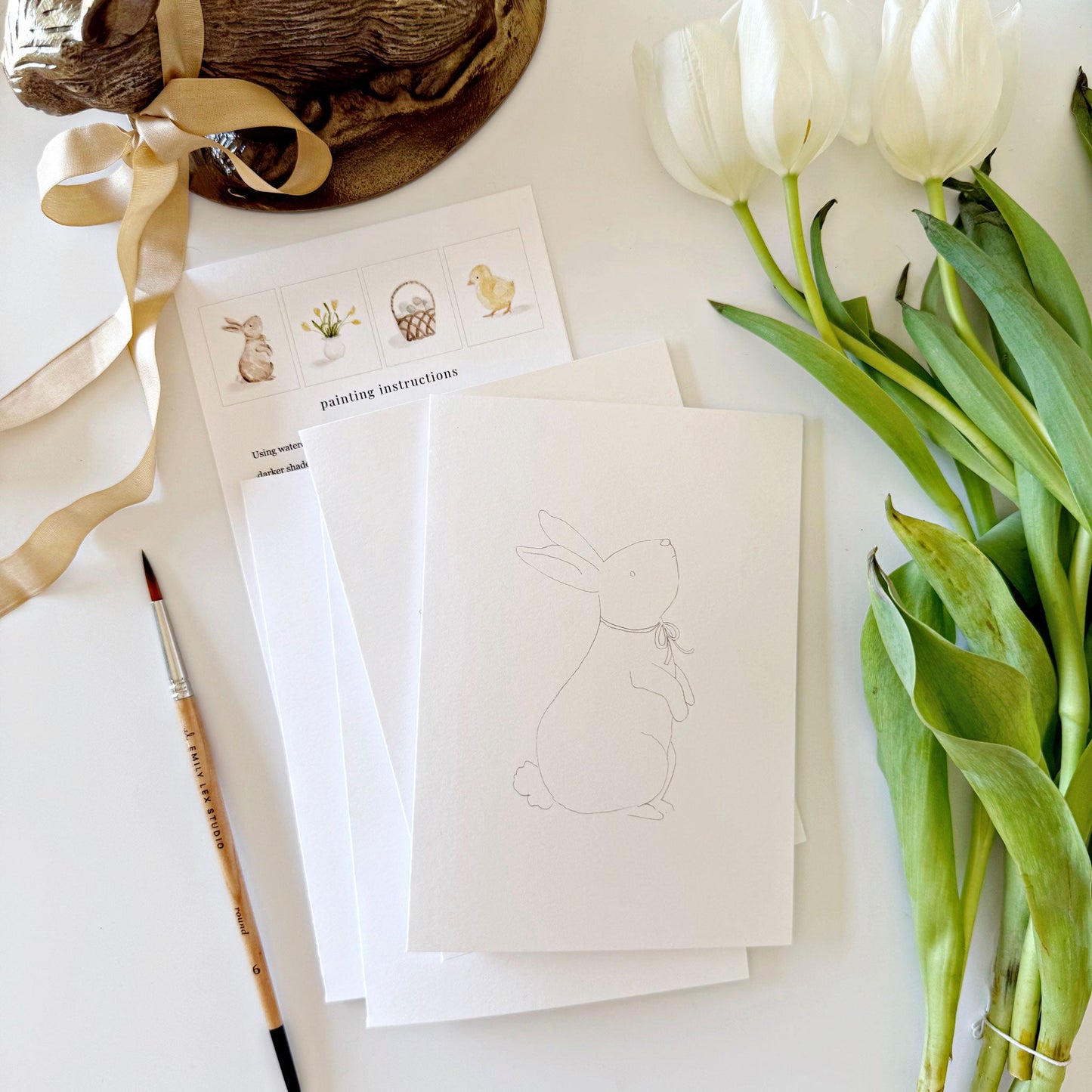 easter paintable notecards