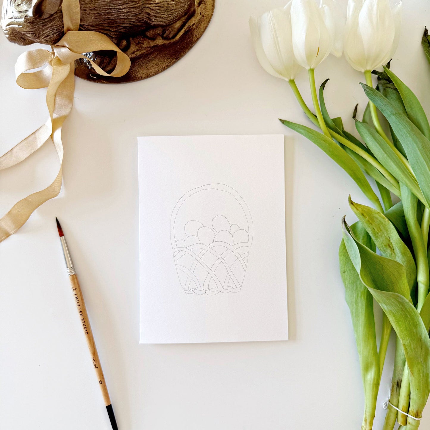 easter paintable notecards