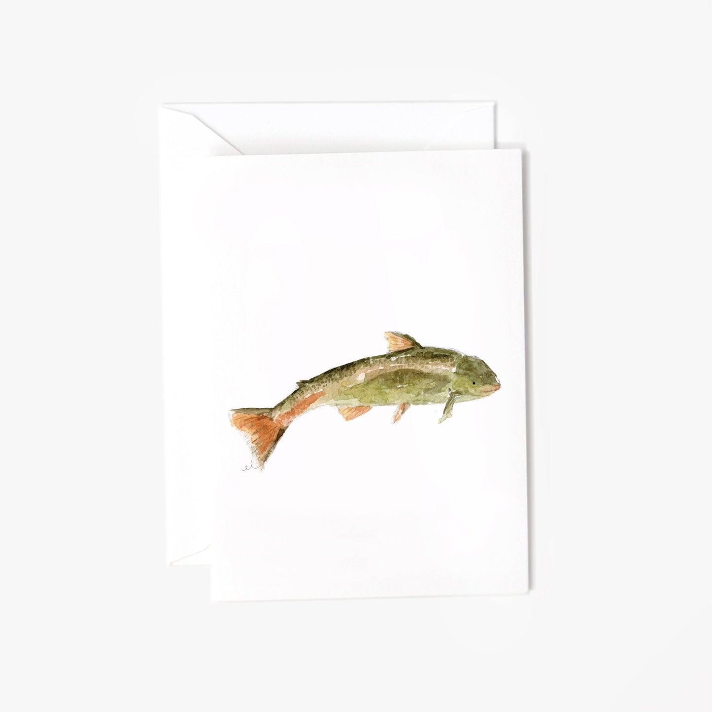 fish mini notecard