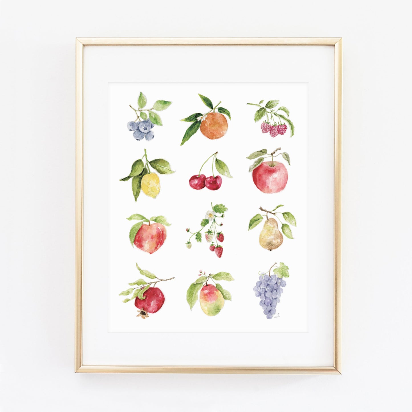 fruit art print