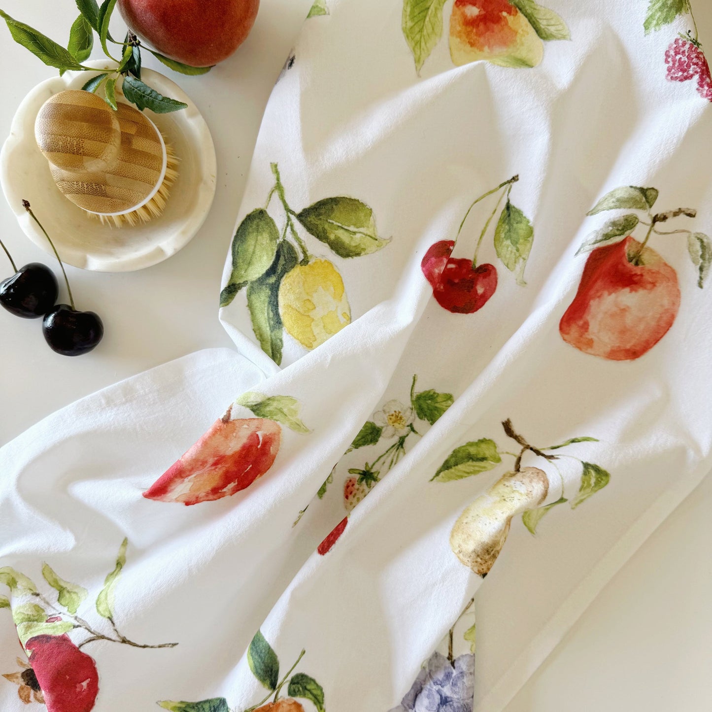 fruit tea towel