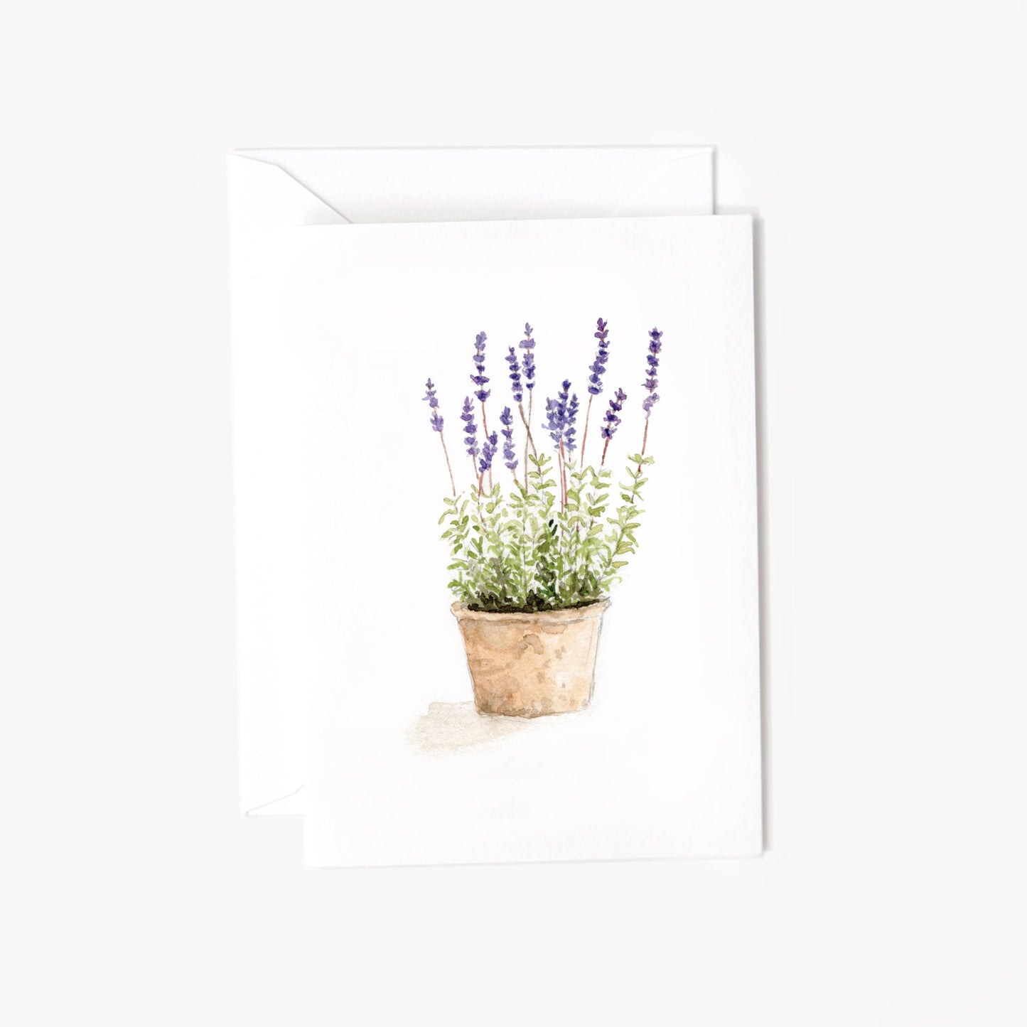 lavender mini notecard
