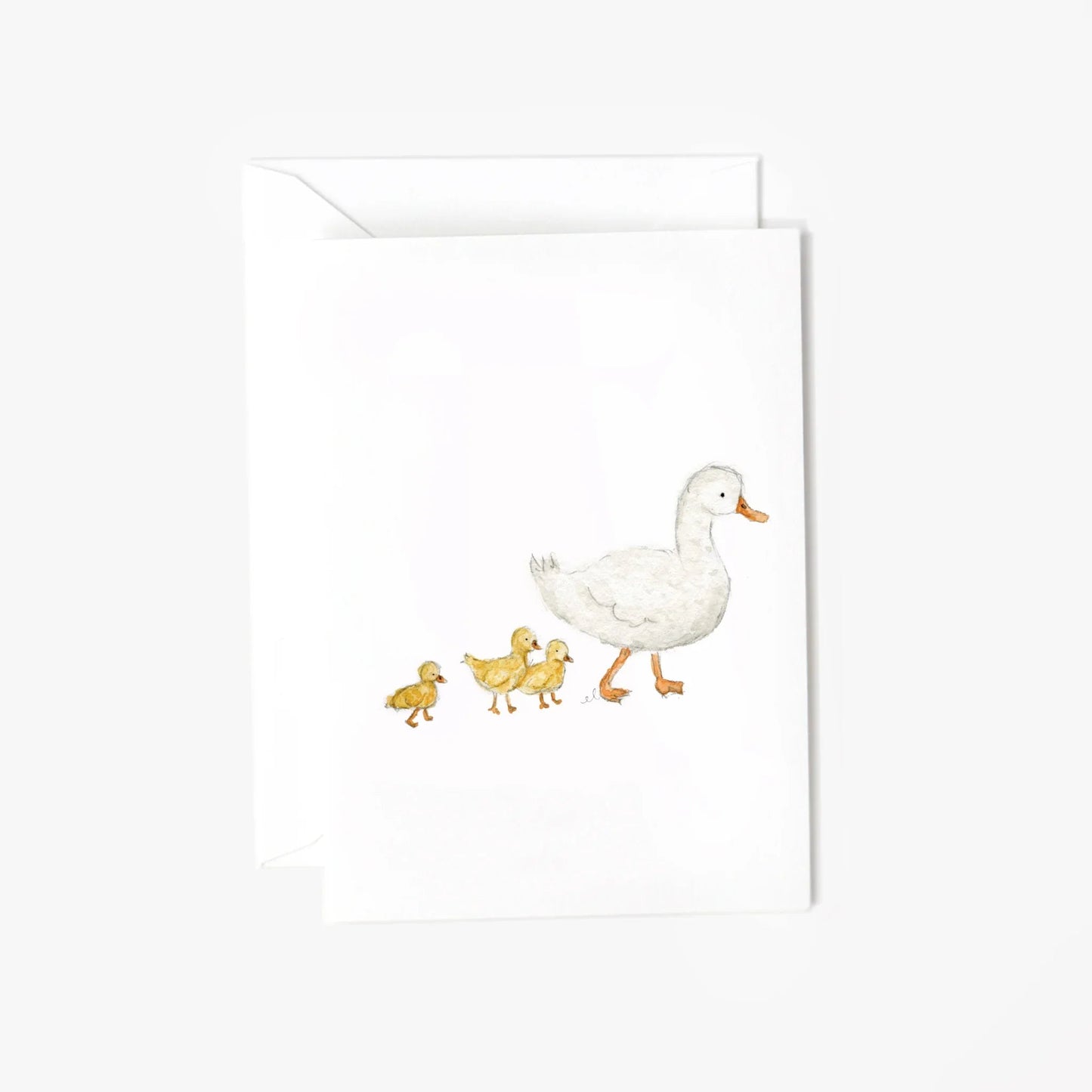 baby ducks mini enclosure notecard