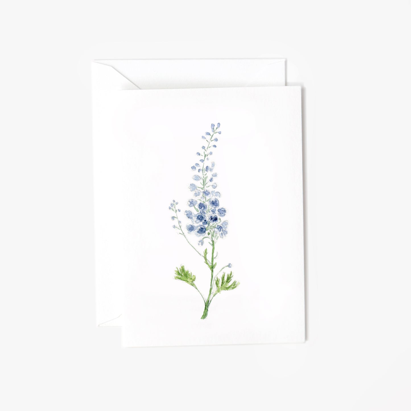 delphinium mini notecard
