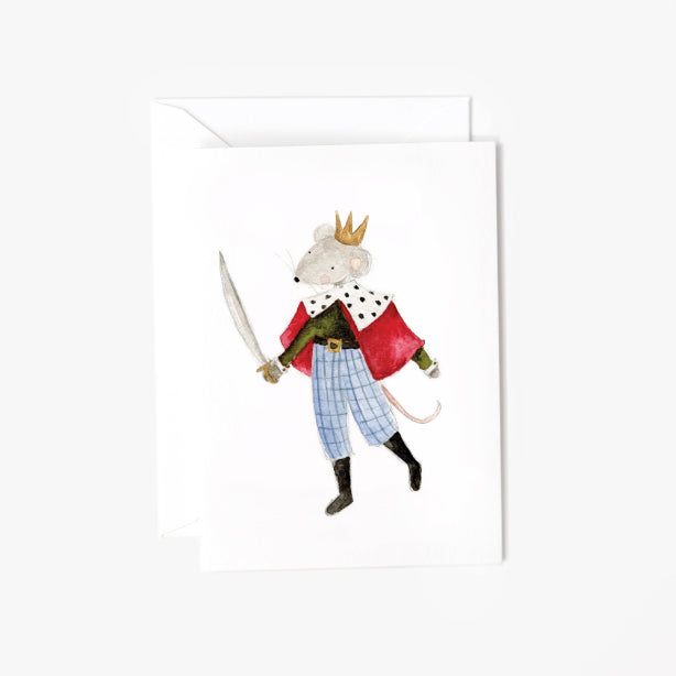 mouse king mini notecard