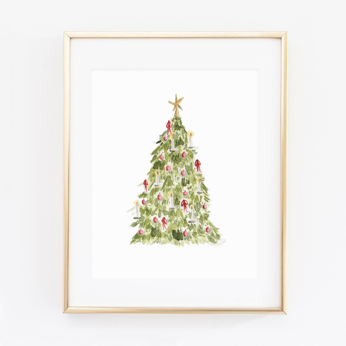 nutcracker tree art print