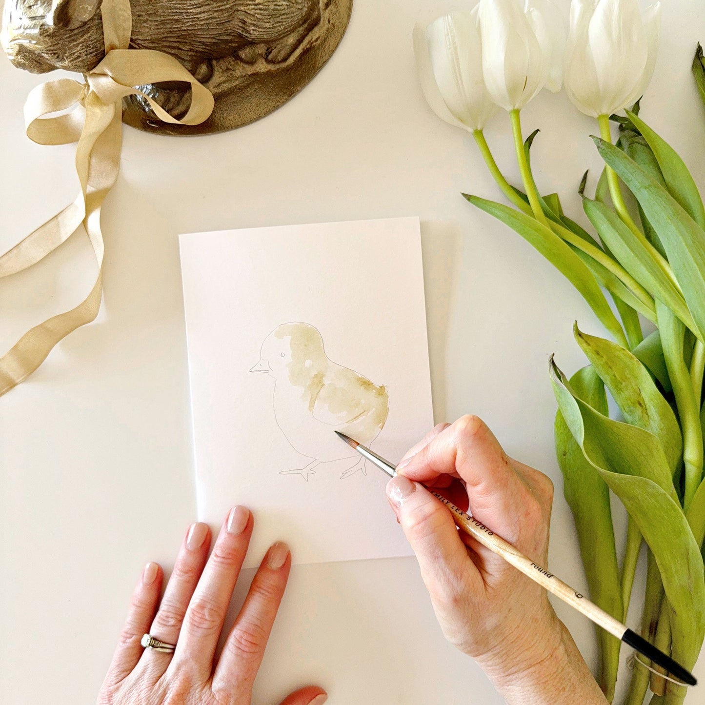 easter paintable notecards
