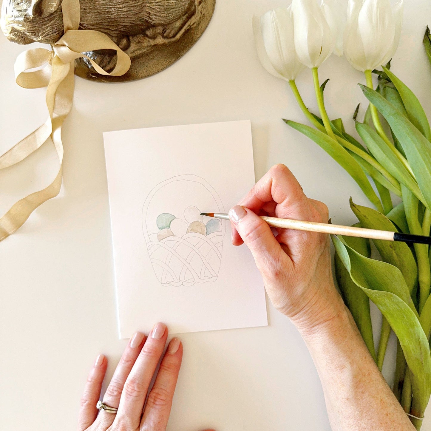 easter paintable notecards