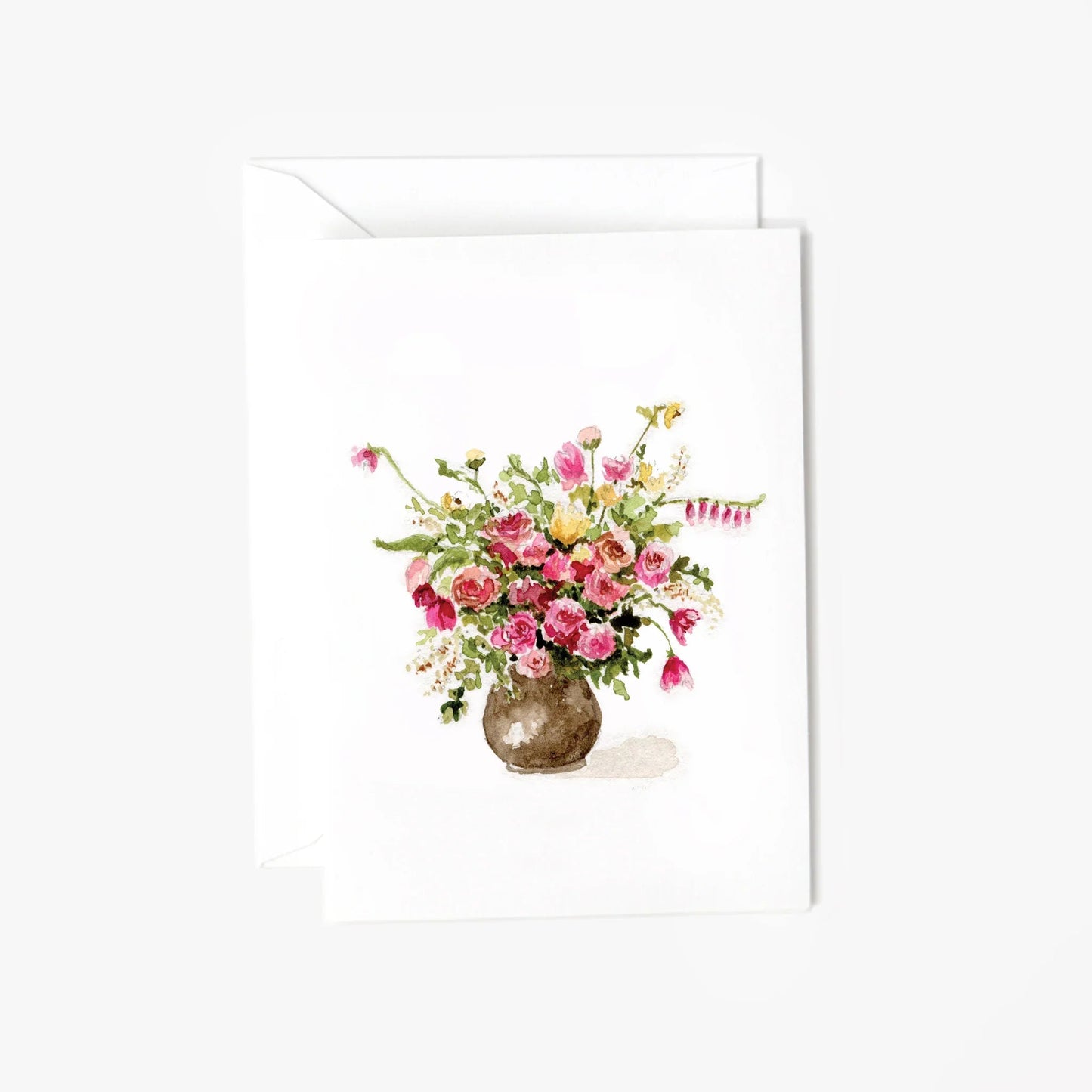 rose bouquet mini enclosure notecard