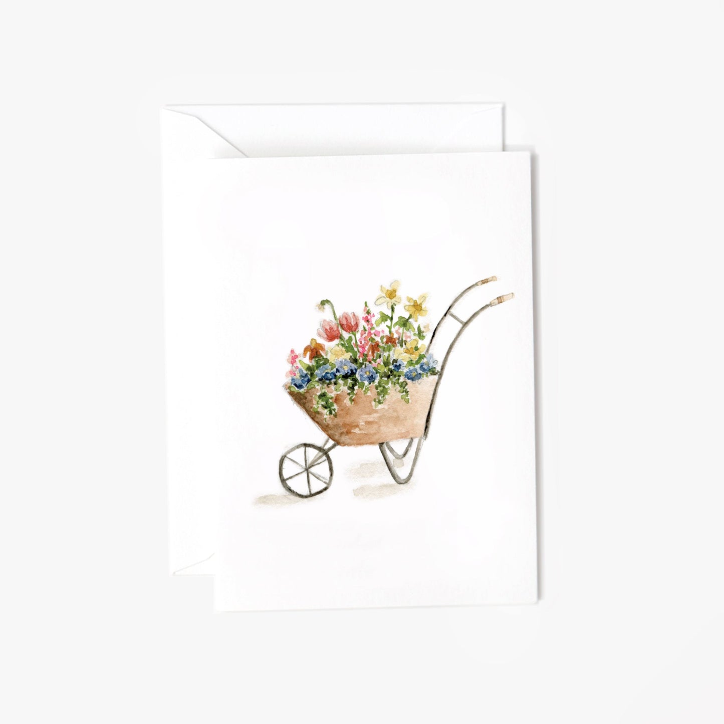 wheelbarrow mini notecard