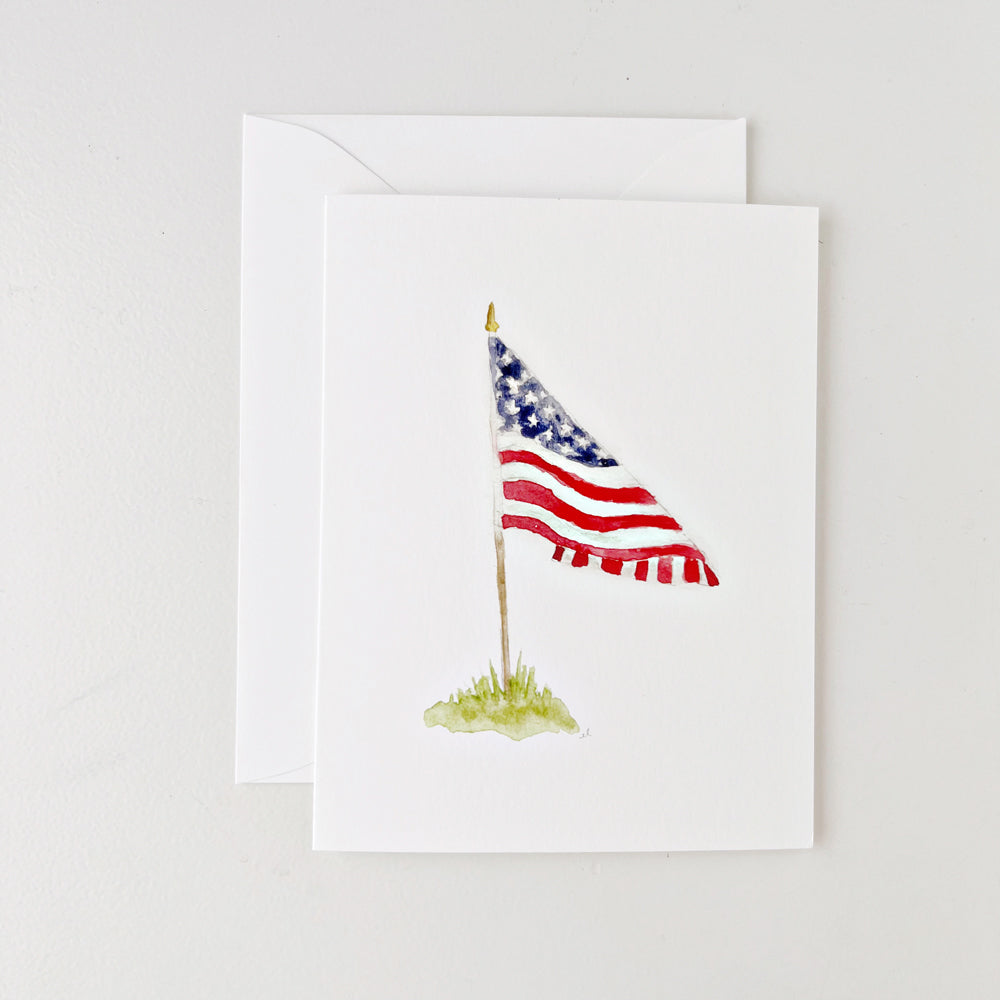 american flag notecards