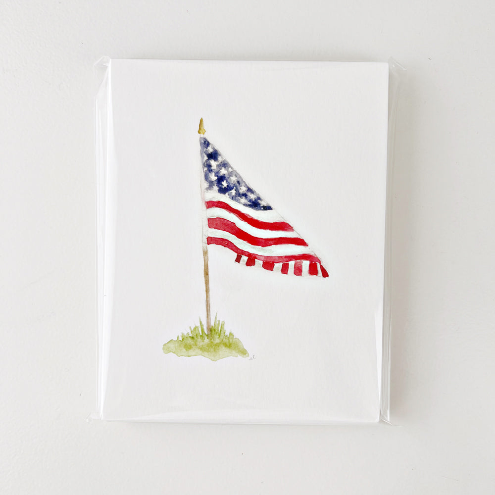 american flag notecards