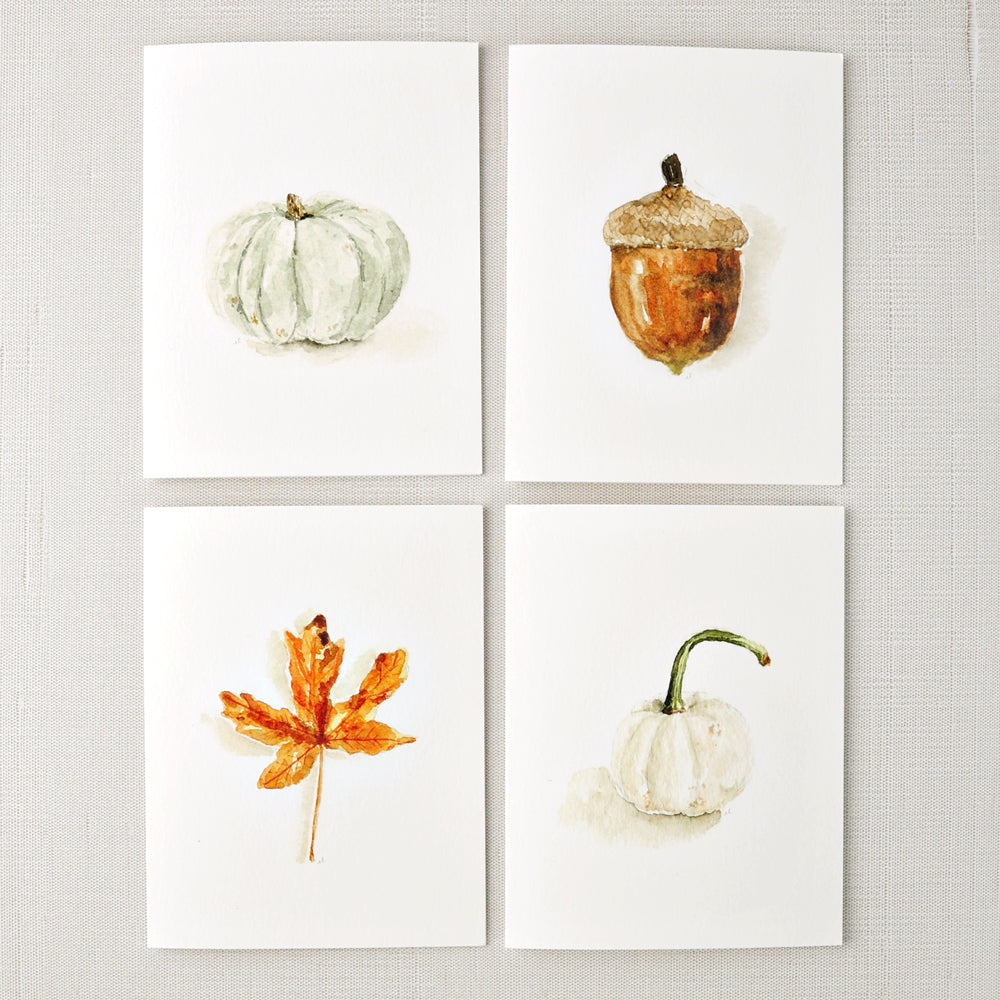 autumn notecard set