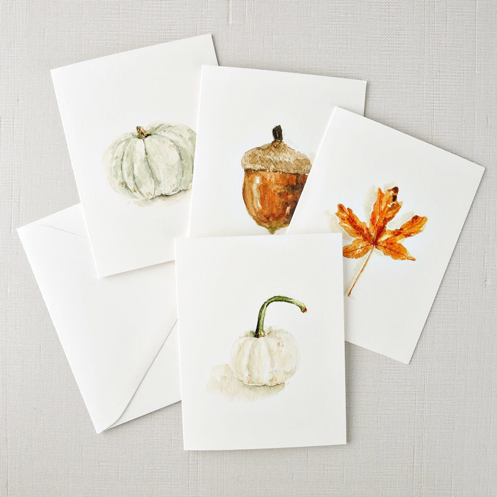 autumn notecard set