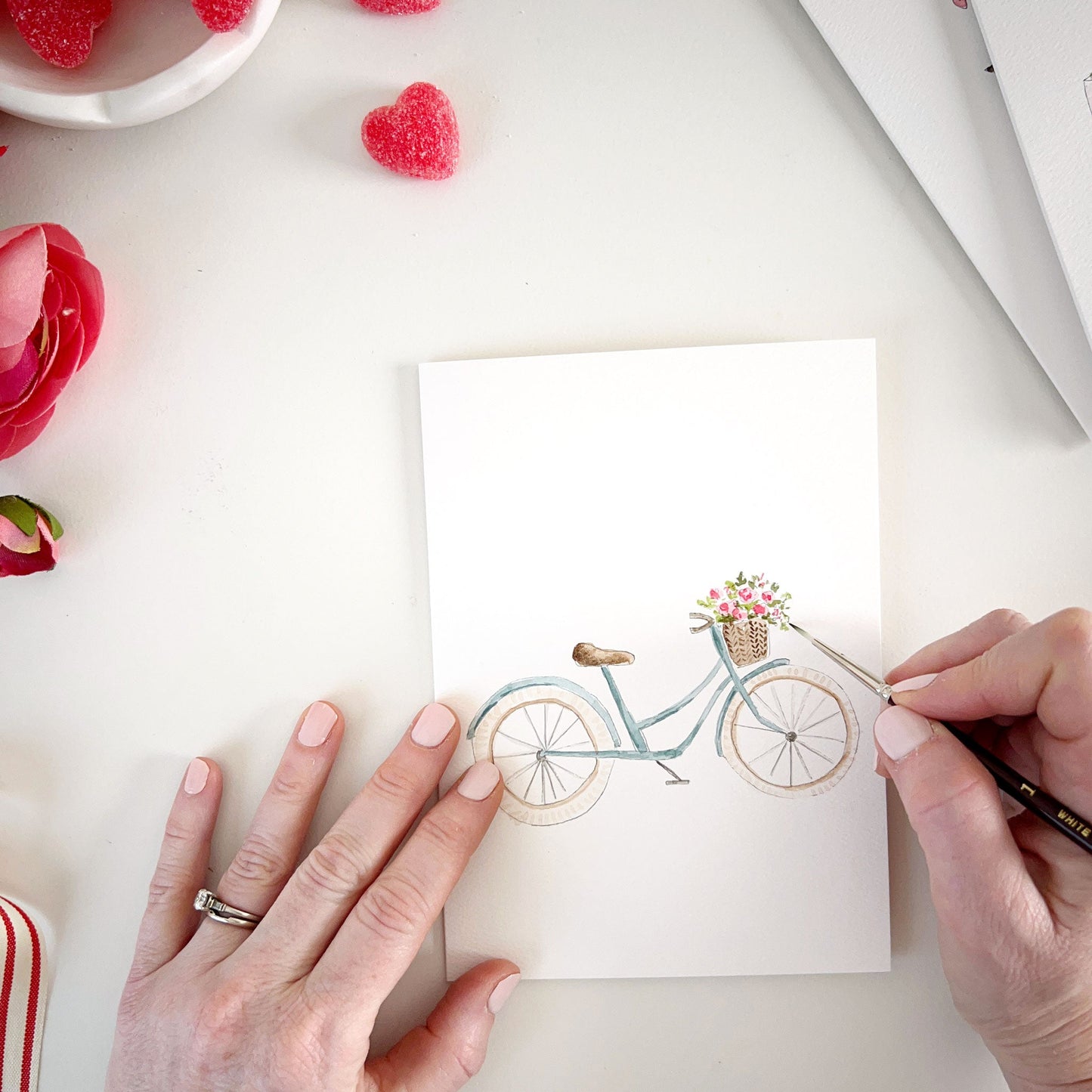 love sweet love paintable notecard