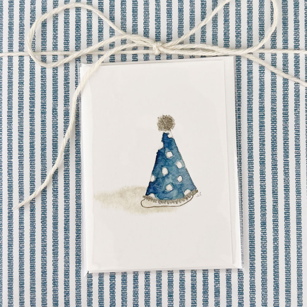 party hat mini notecard
