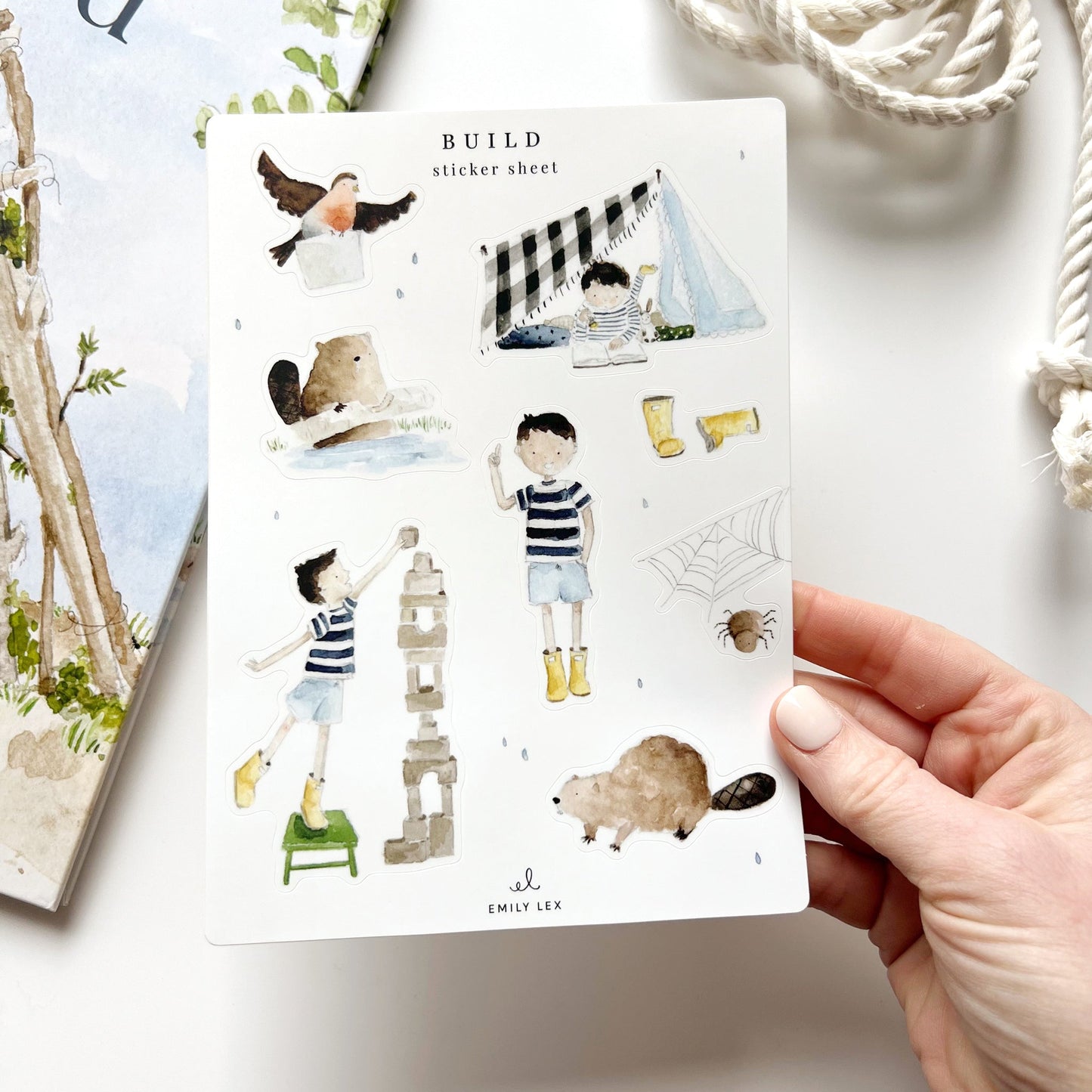 build sticker sheets