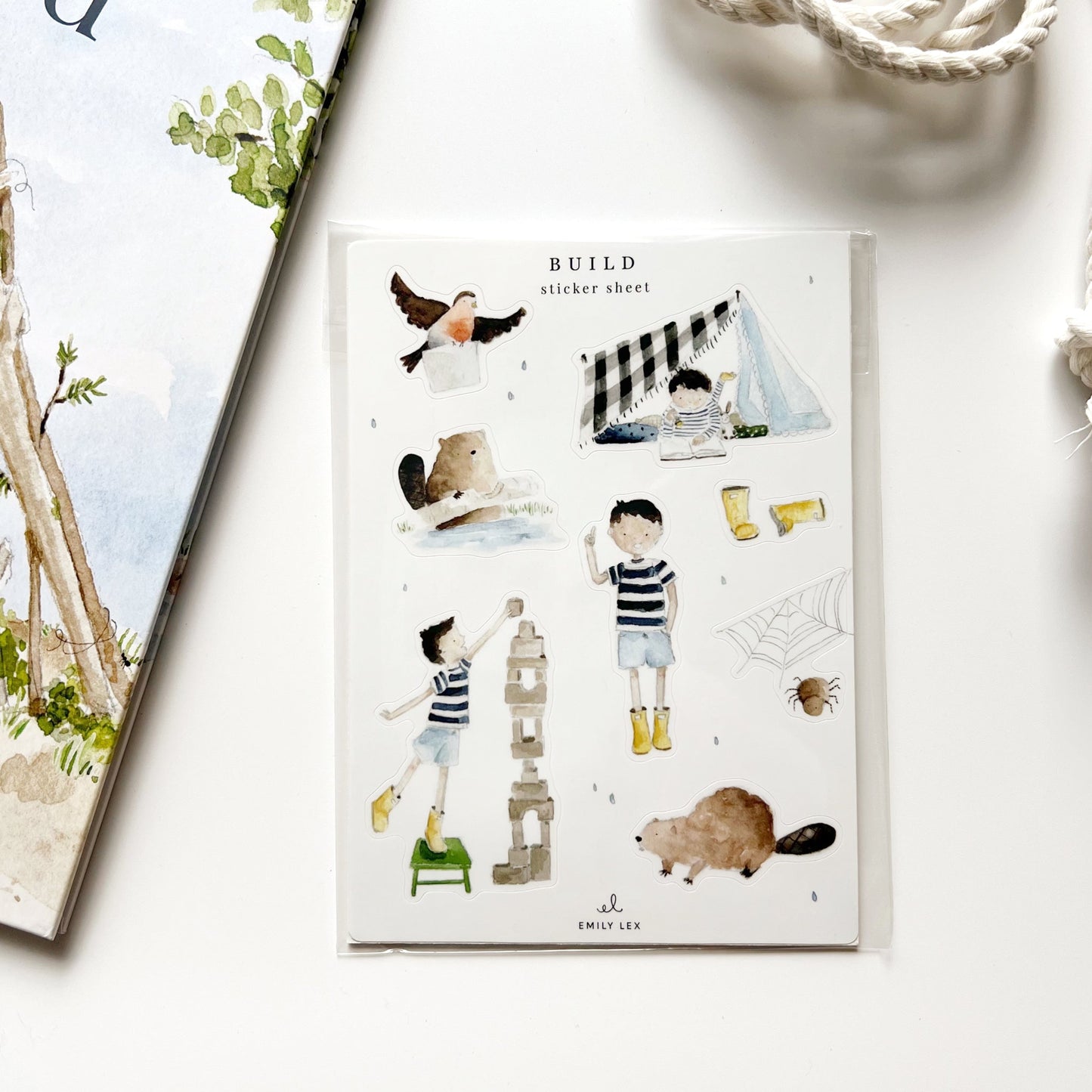 build sticker sheets