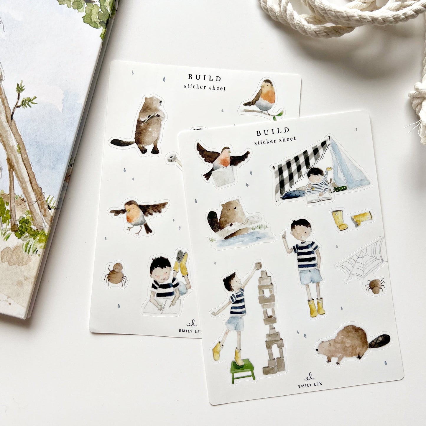 build sticker sheets