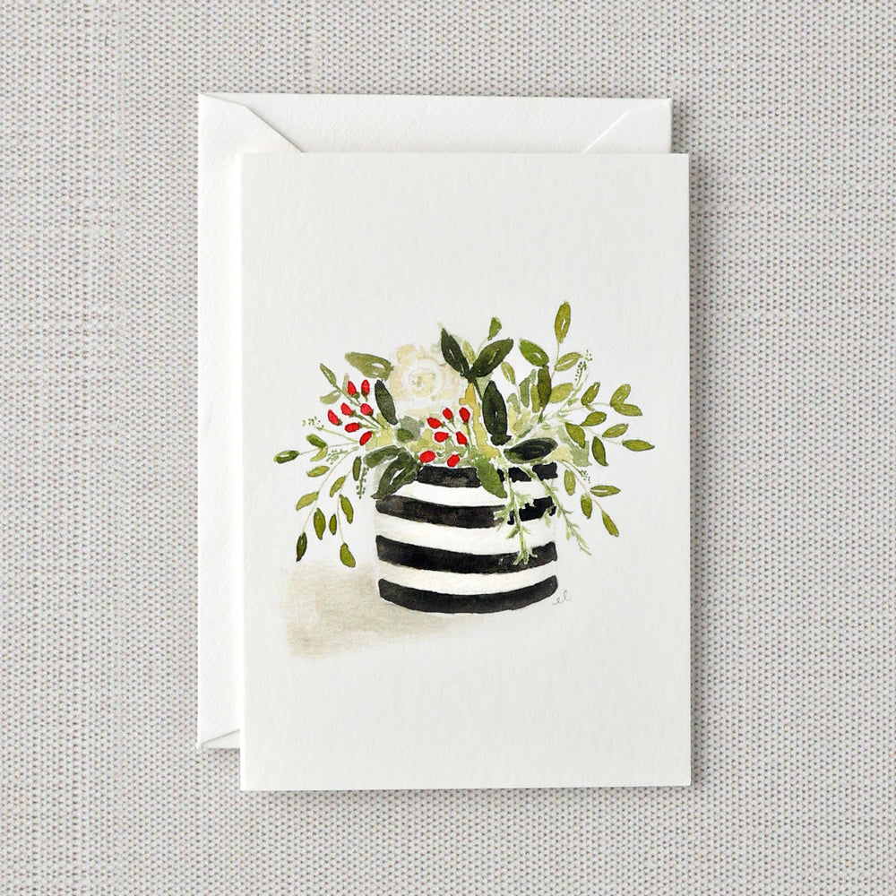 christmas bouquet mini notecard