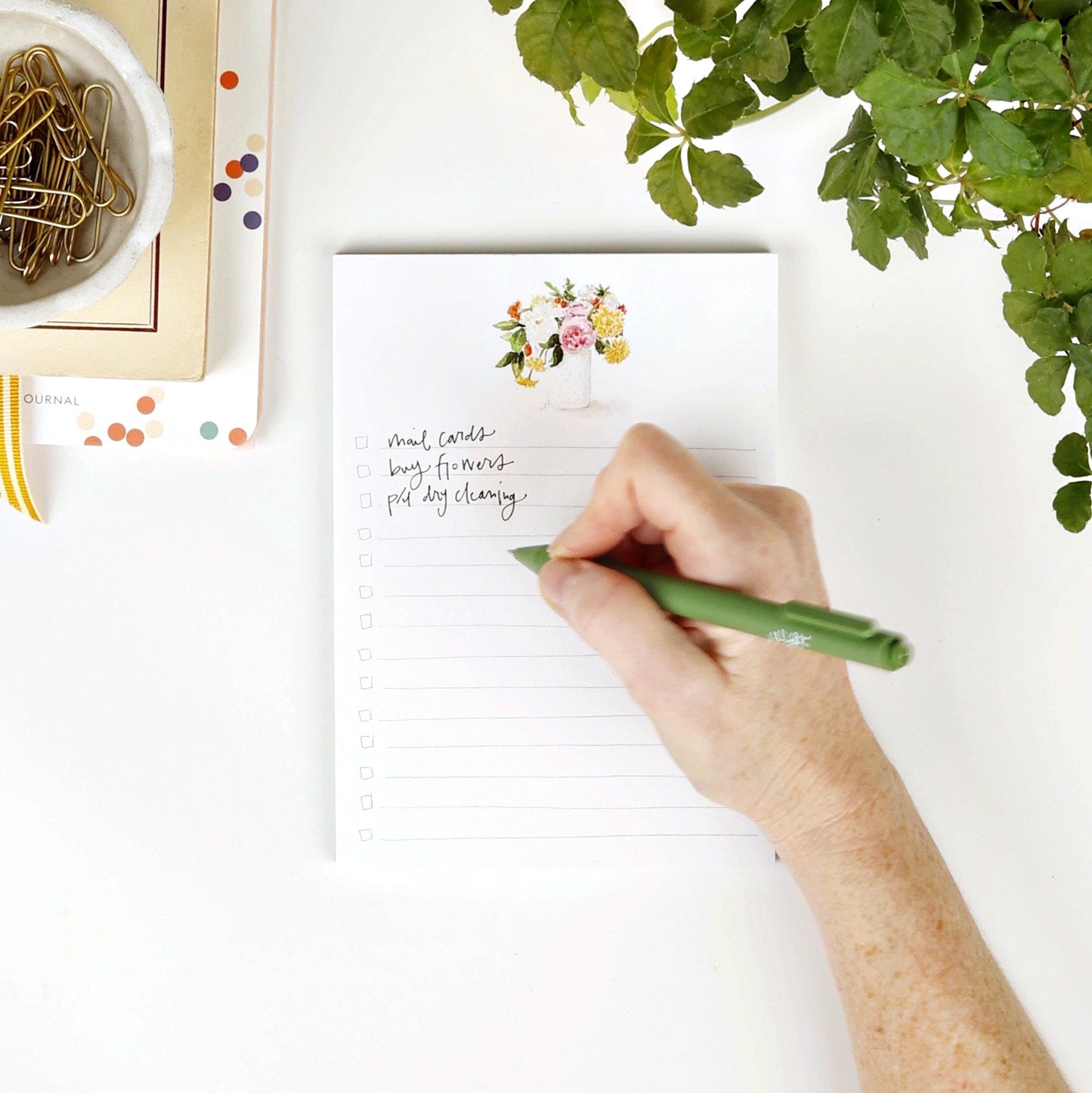 checklist notepad