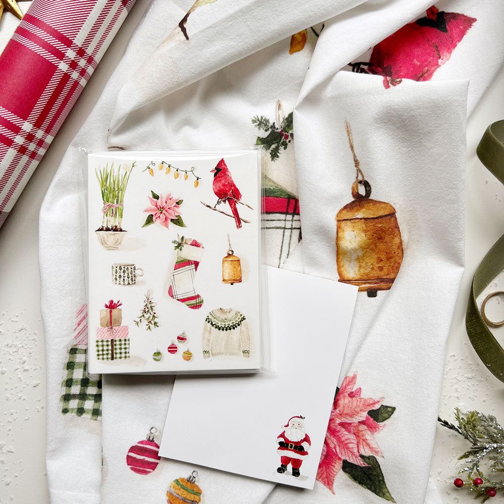 tea towel - classic christmas - emily lex studio