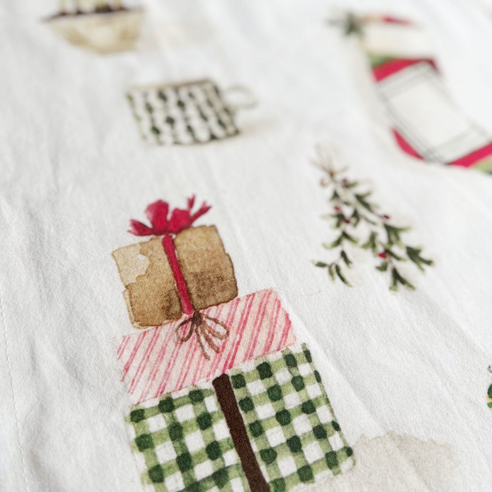 tea towel - classic christmas - emily lex studio