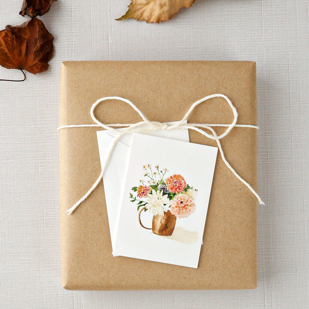 dahlia mini notecard