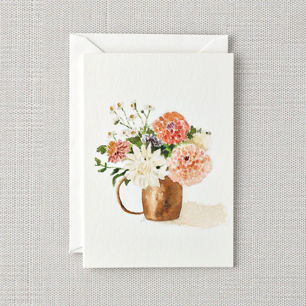 dahlia mini notecard