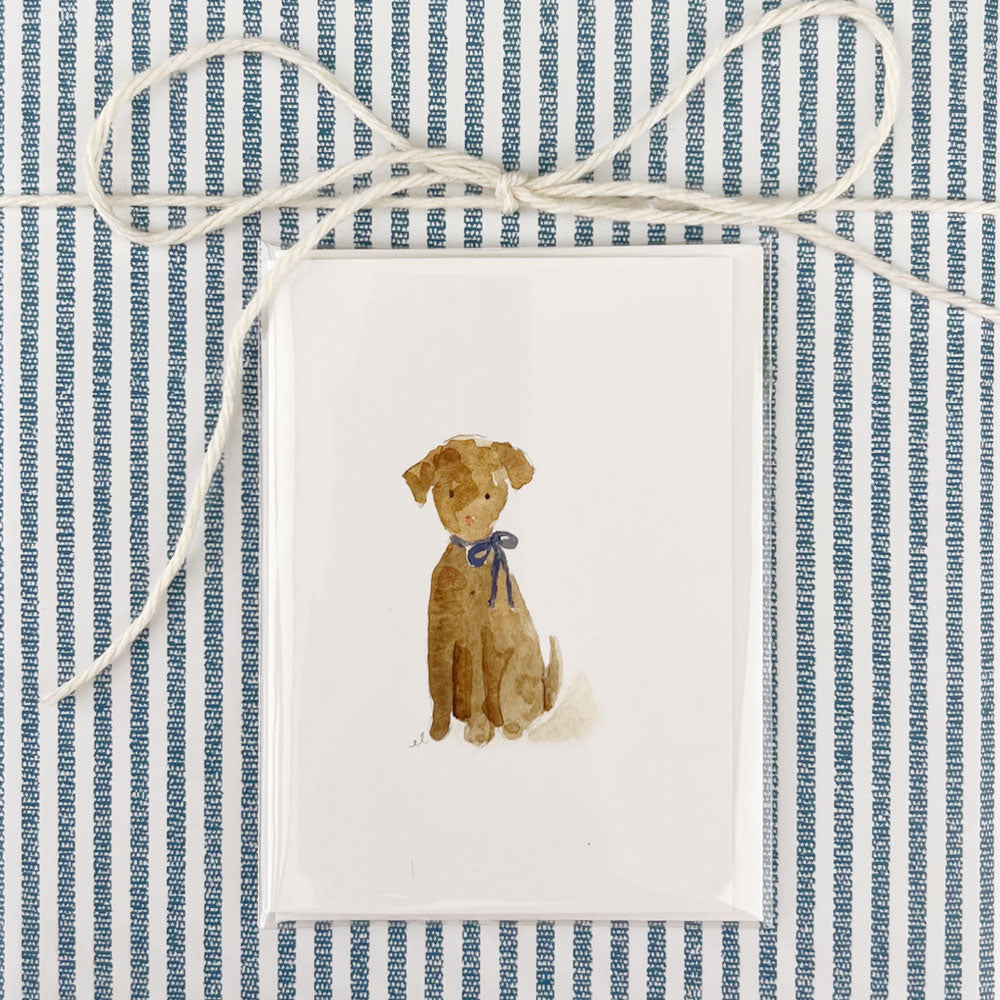 dog mini notecard