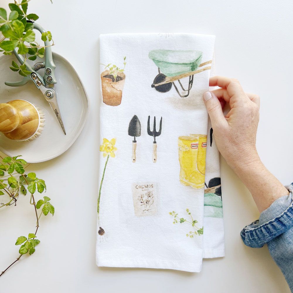 tea towel - gardening - emily lex studio