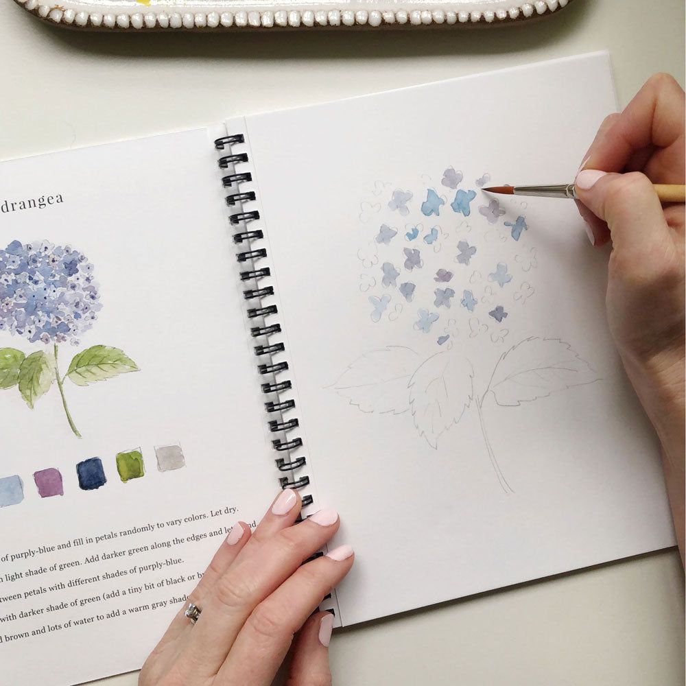 watercolor workbook flowers - emily lex studio