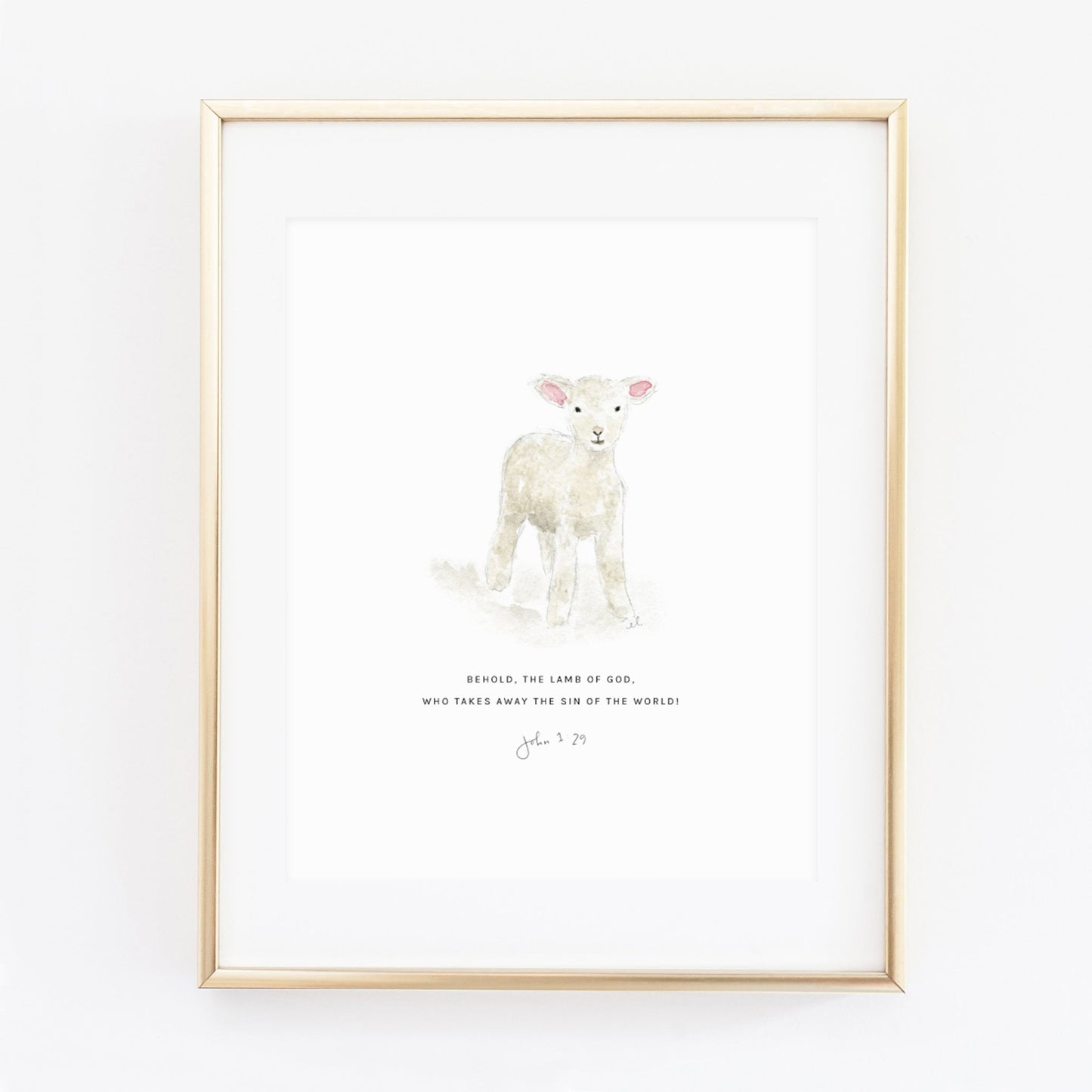 john 1:29 lamb scripture print