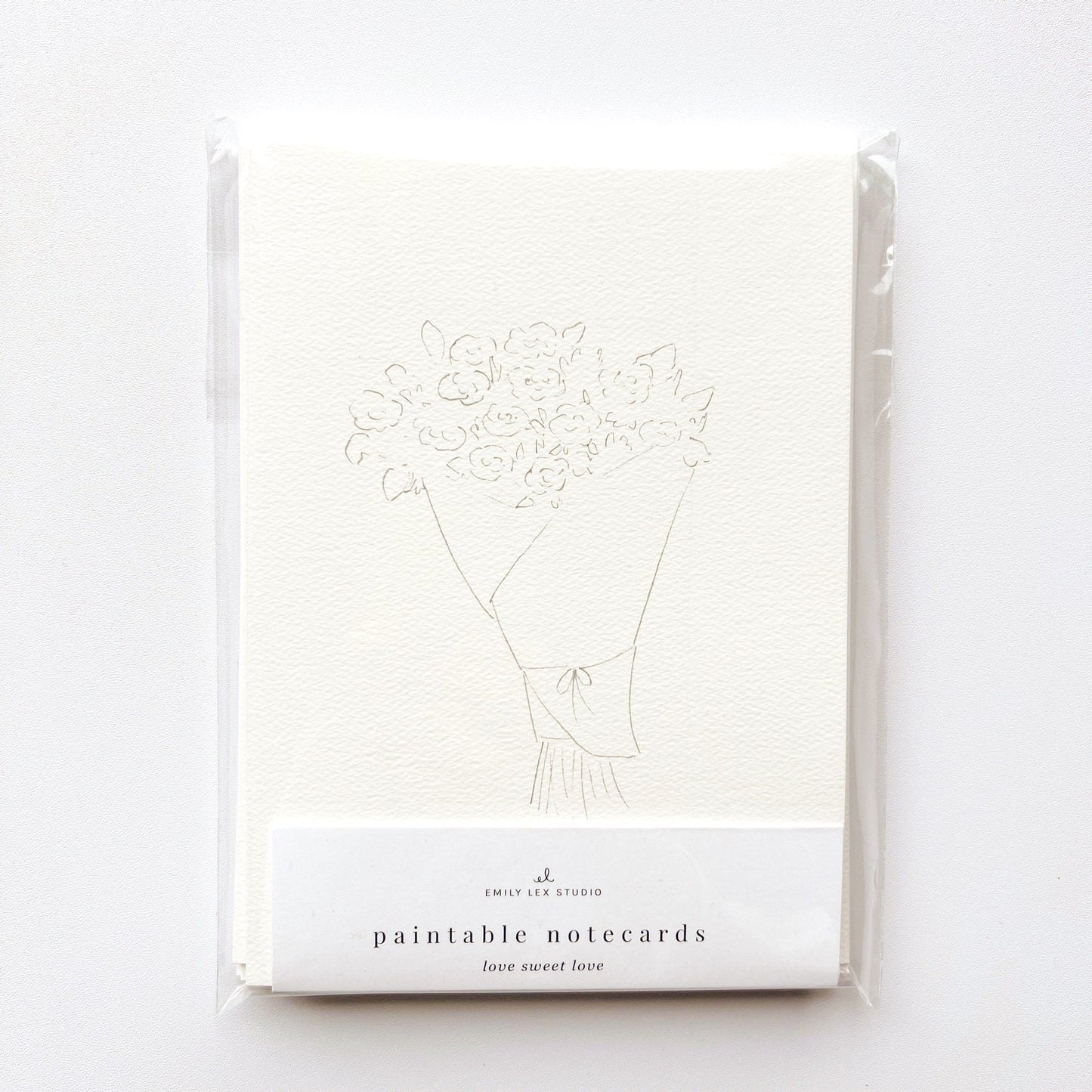 love sweet love paintable notecard