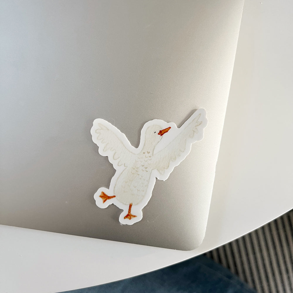 mr. duck sticker