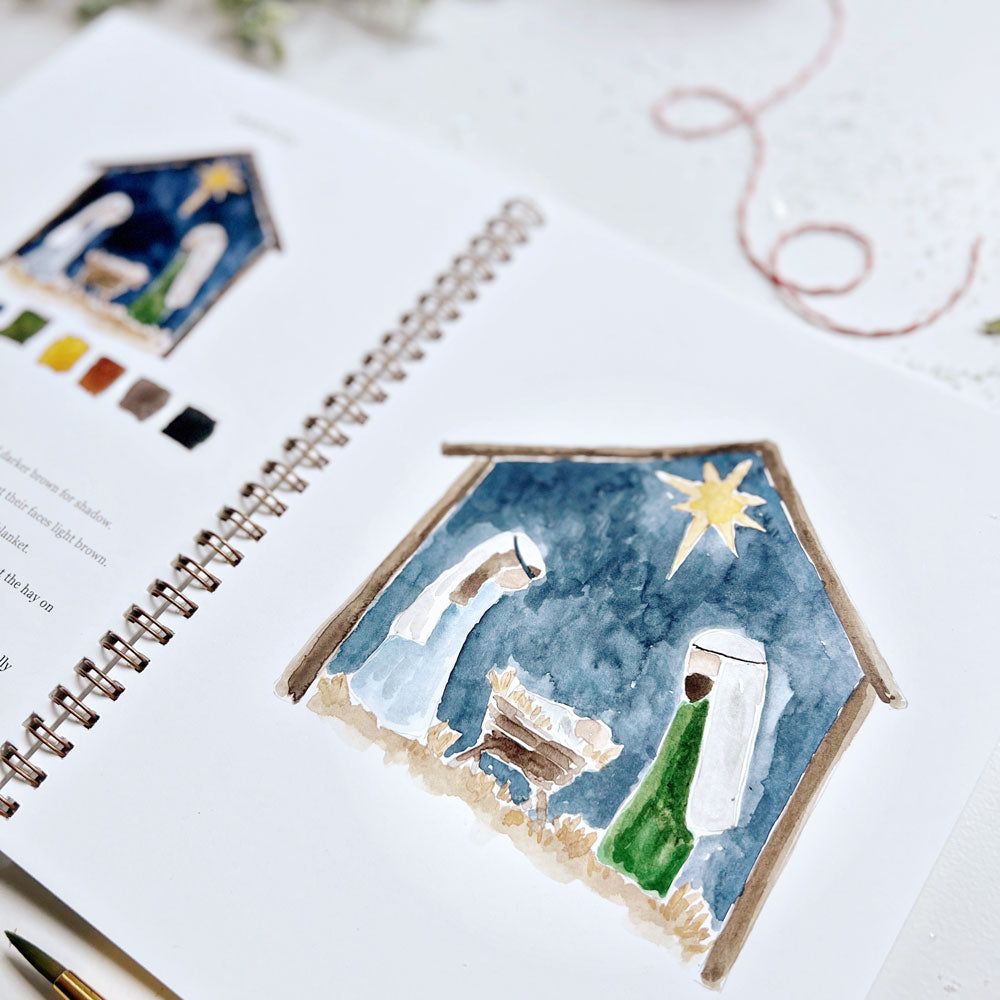 watercolor workbook christmas - emily lex studio