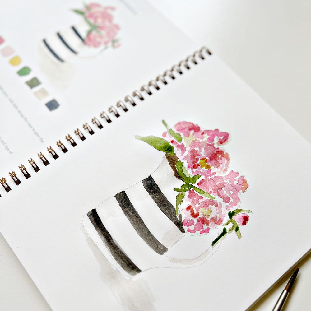 watercolor workbook bouquets - emily lex studio