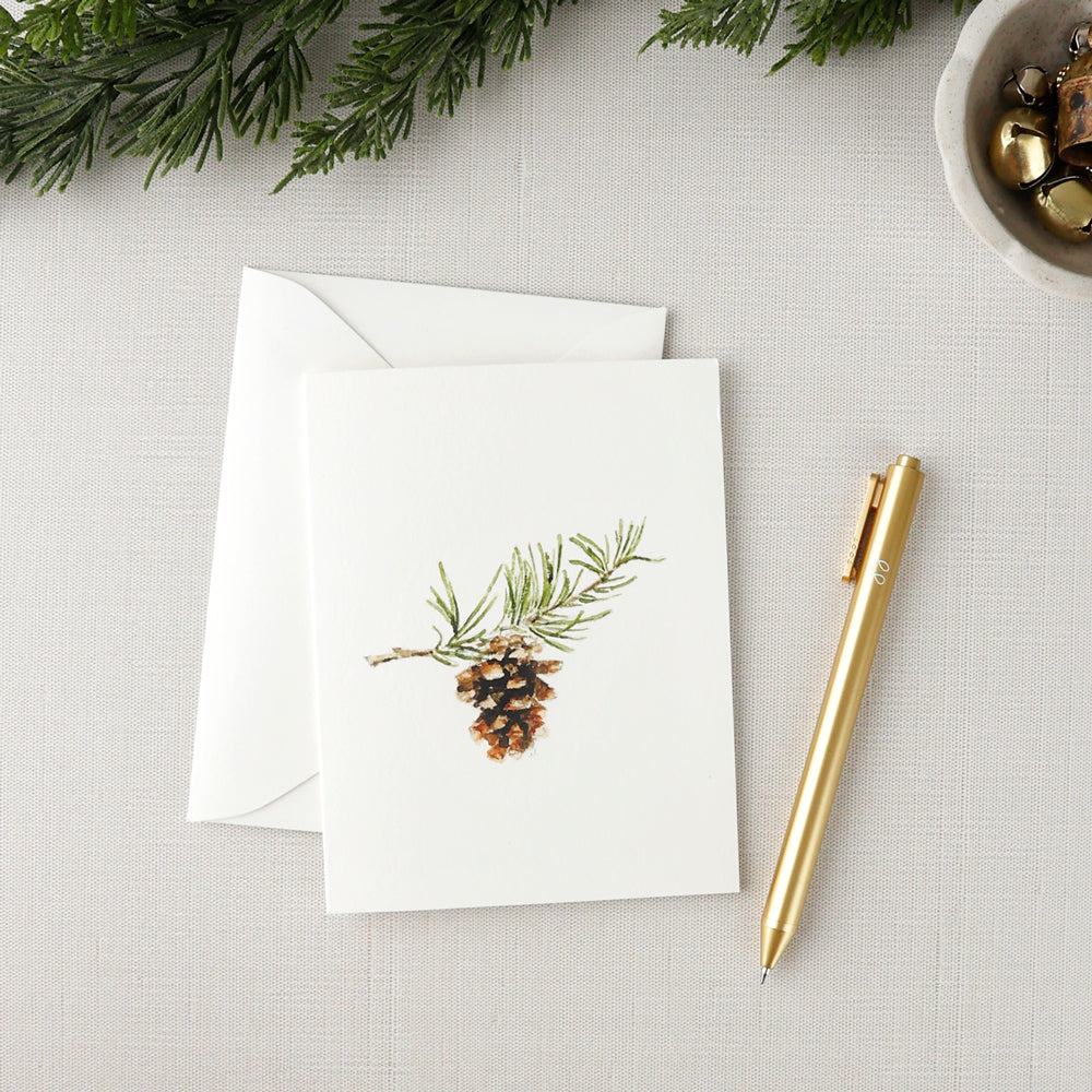 evergreen notecard set