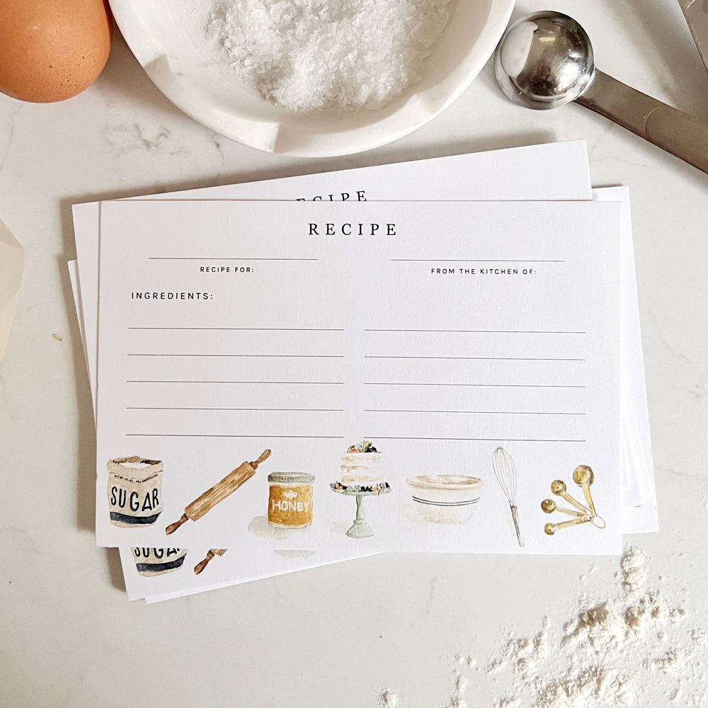 baking recipe cards - emily lex studio