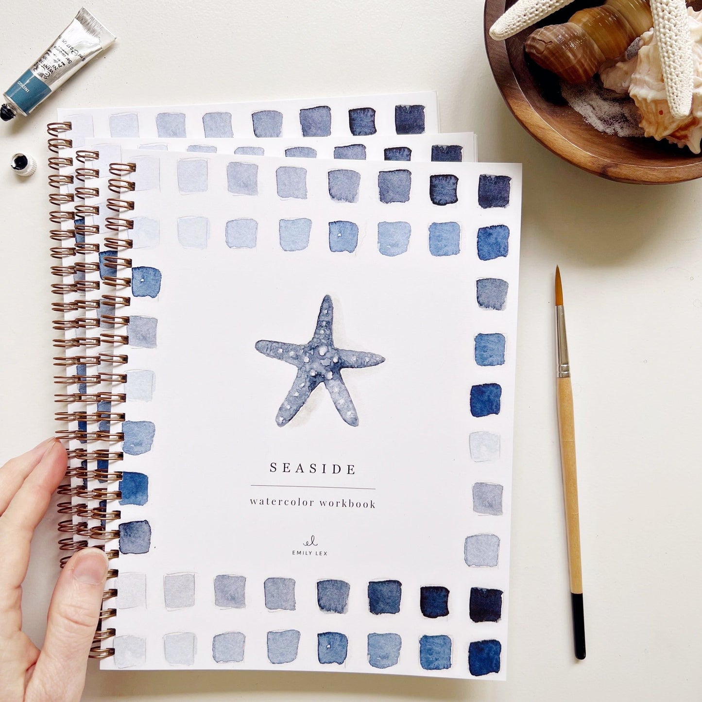watercolor workbook seaside - emily lex studio