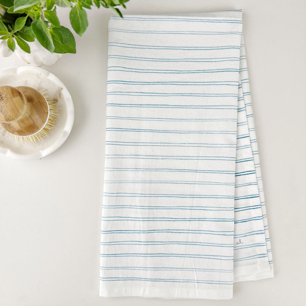 skinny stripe tea towel