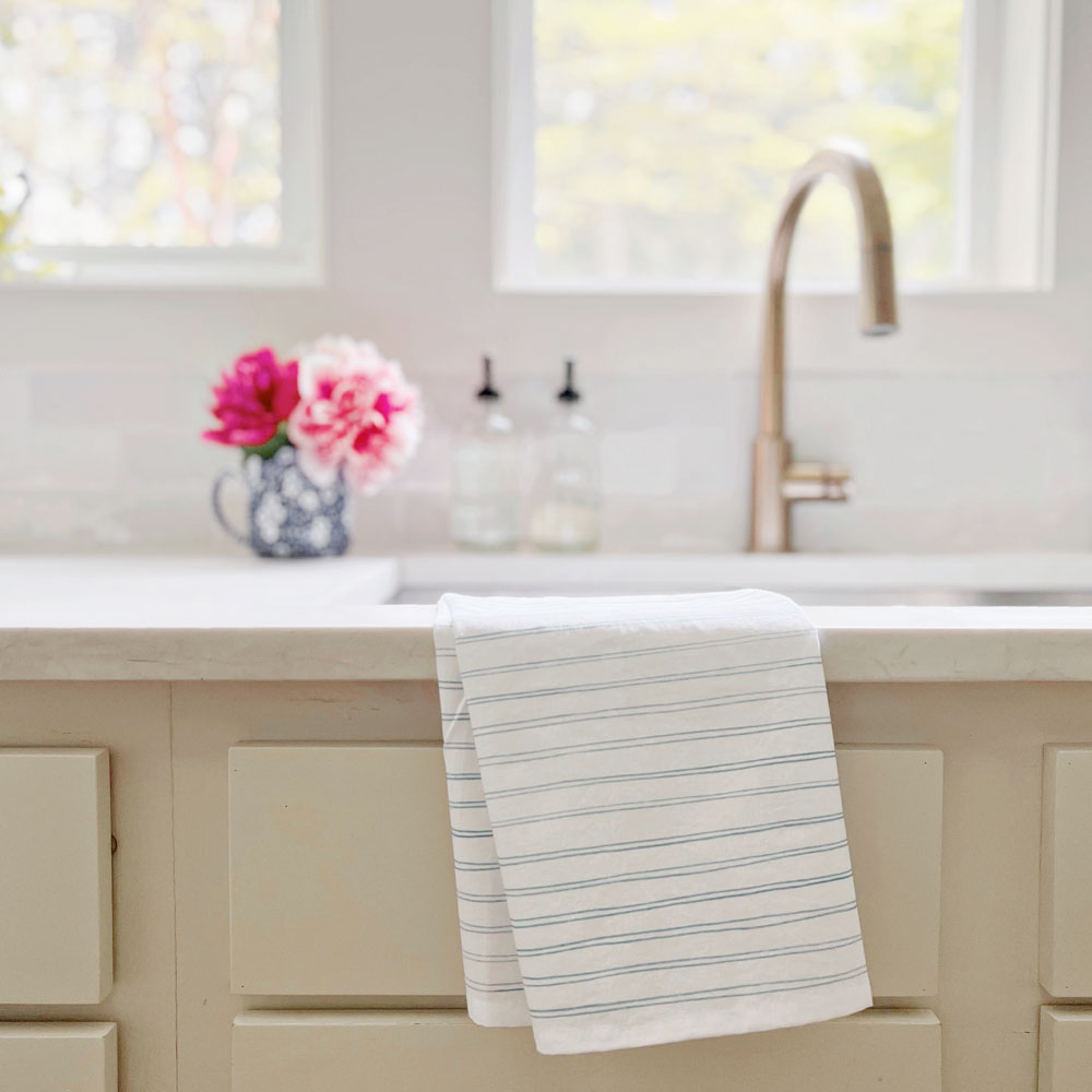 skinny stripe tea towel