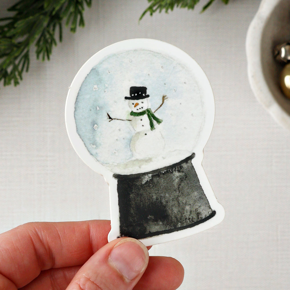 snowglobe sticker