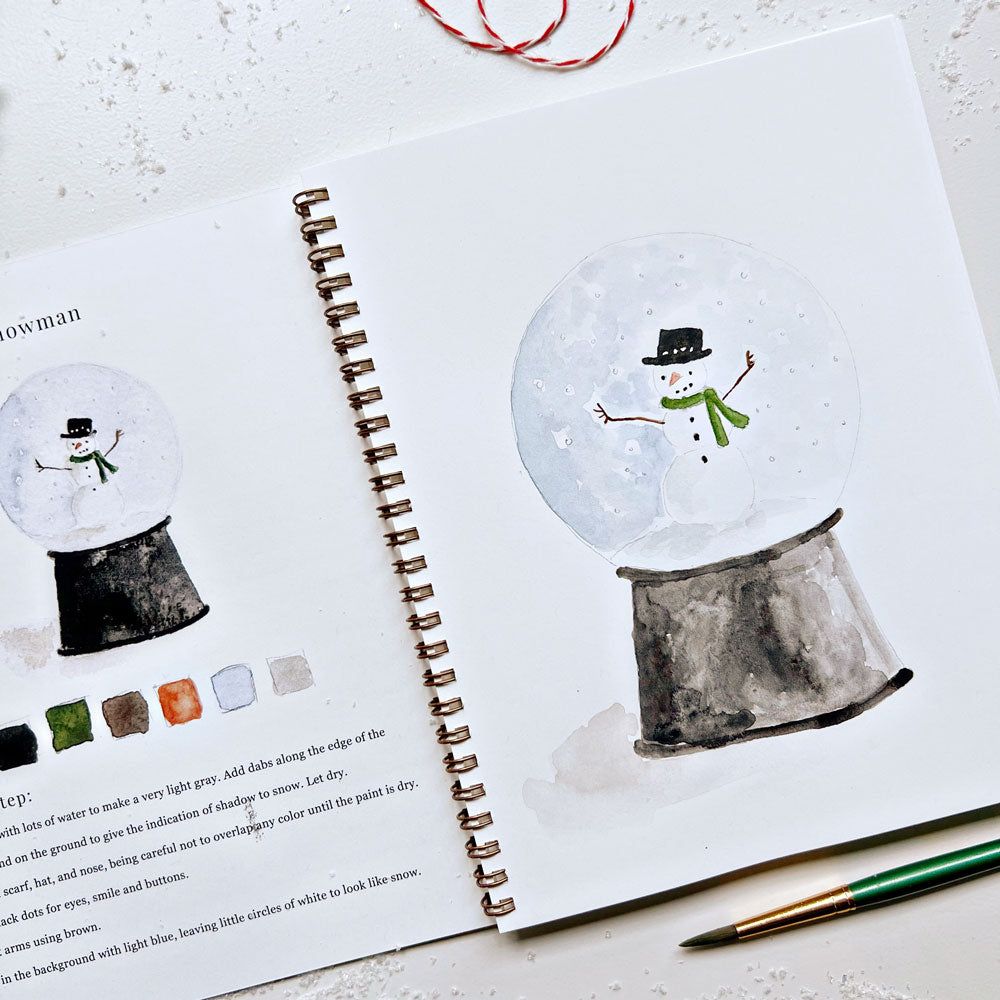watercolor workbook christmas - emily lex studio